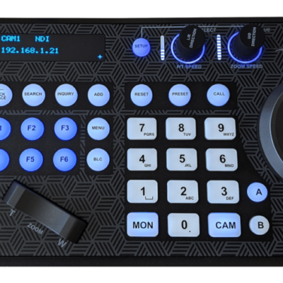 BirdDog PTZ Keyboard by Bigabox Productions. BirdDog PTZ Controller to video events.